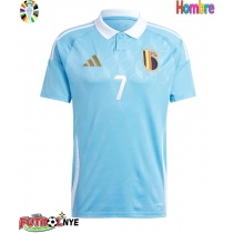 Camiseta Bélgica Kevin De Bruyne #7 Visitante Equipación Eurocopa 2024 manga corta